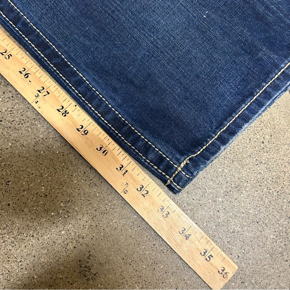 Rock Revival Jeans Mens 32x32 Blue Russell Straight Y2K Embroidered Grunge 2000s - Picture 6 of 10